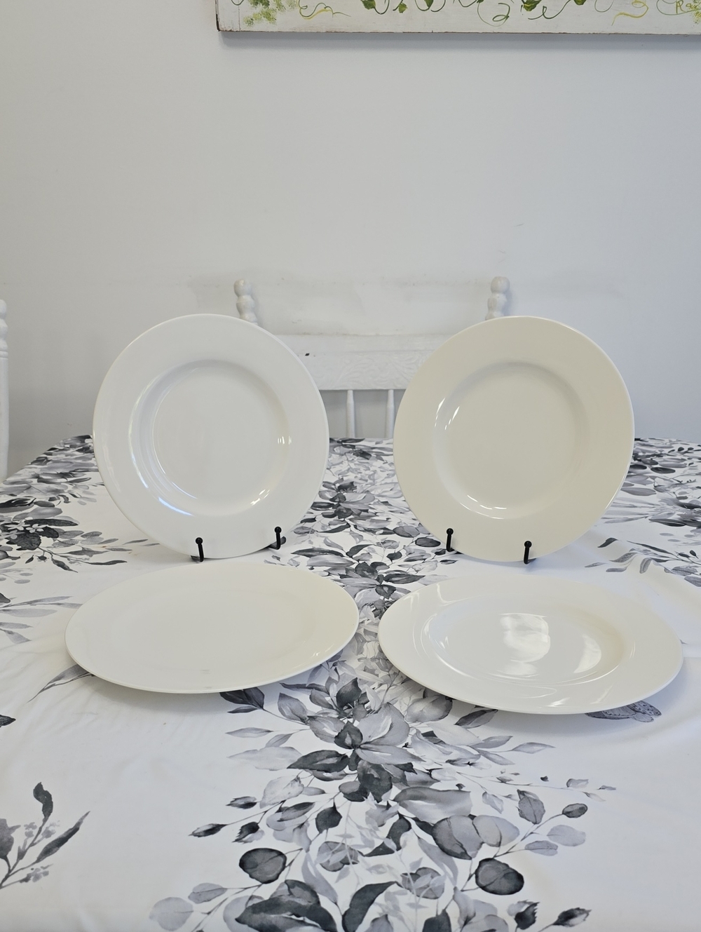 NWT Villeroy & Boch Set Of 4 Dinner Plates Germany Wonderful White 10.5"